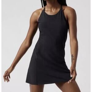Athleta Infinity Mini Dress Black Women's Size Medium Activewear Athleisure